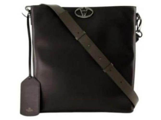 Valentino Borsa piatta con logo Nero - vista 4