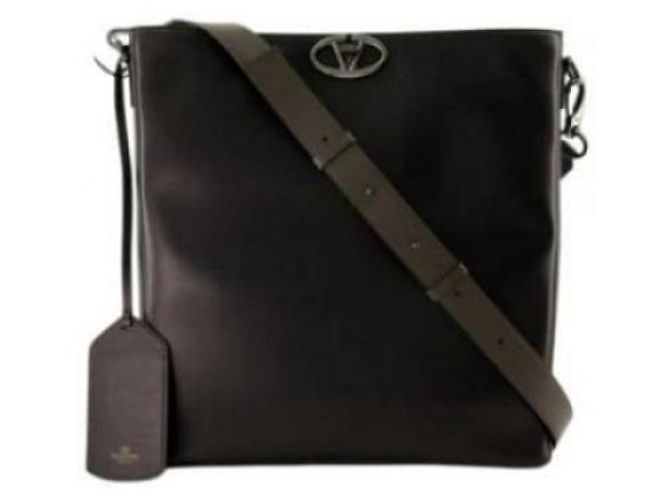 Valentino Borsa piatta con logo Nero - vista 5