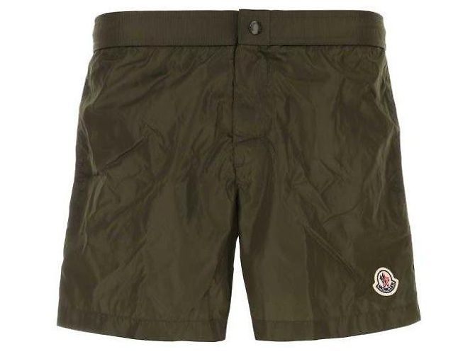 Moncler Pantaloni da bagno con patch logo Nero - vista 4