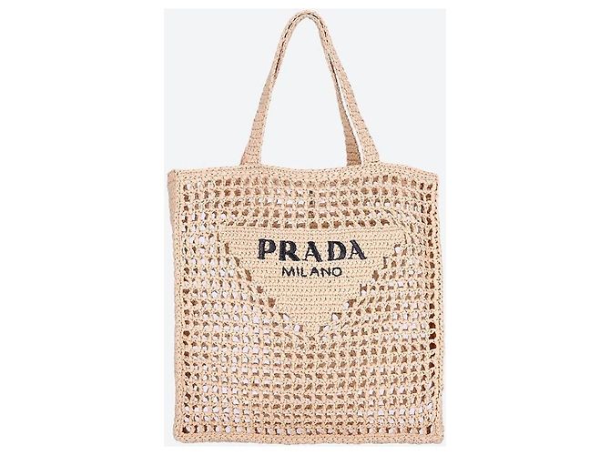 Prada Gehäkelte Tote Bag Orange - Ansicht 4