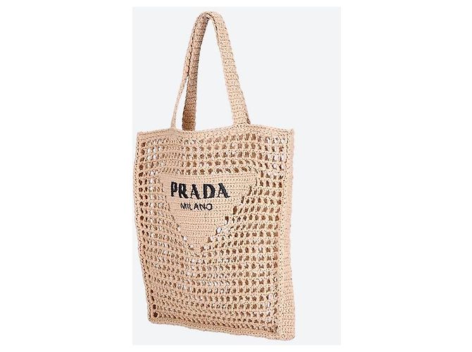 Prada Gehäkelte Tote Bag Orange - Ansicht 6