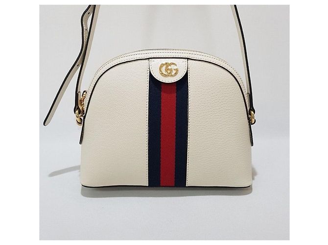 Gucci Borsa a Spalla Ophidia GG Dome Supreme Piccola Argento - vista 2