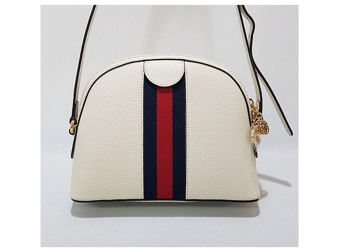 Gucci Borsa a Spalla Ophidia GG Dome Supreme Piccola Argento - vista 4