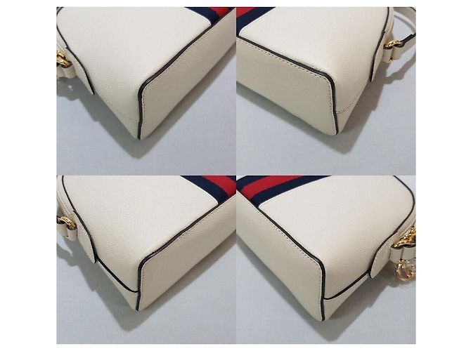 Gucci Borsa a Spalla Ophidia GG Dome Supreme Piccola Argento - vista 7