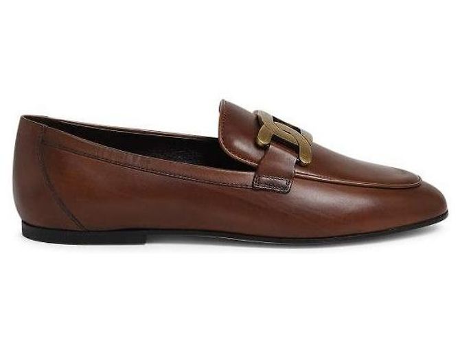 Tod's Mocassini in pelle Rosso - vista 3