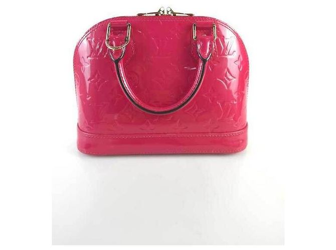 Louis Vuitton Borsa Tote Vernis Monogram Alma BB a tracolla Rosso - vista 4