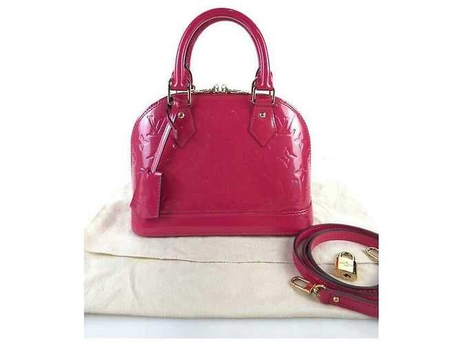 Louis Vuitton Borsa Tote Vernis Monogram Alma BB a tracolla Rosso - vista 7