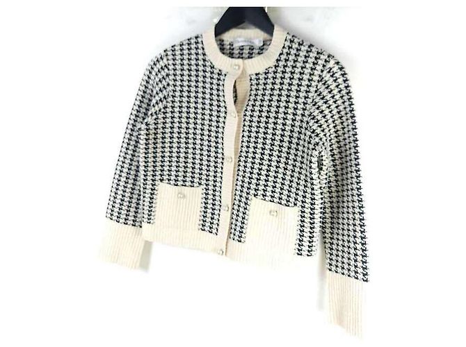 Dior Strickjacke aus technischem Baumwollmaterial im Hahnentrittmuster - Ansicht 2