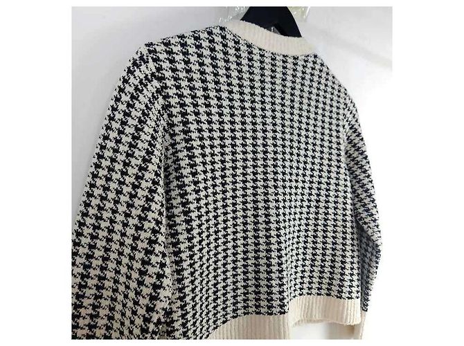 Dior Strickjacke aus technischem Baumwollmaterial im Hahnentrittmuster - Ansicht 4