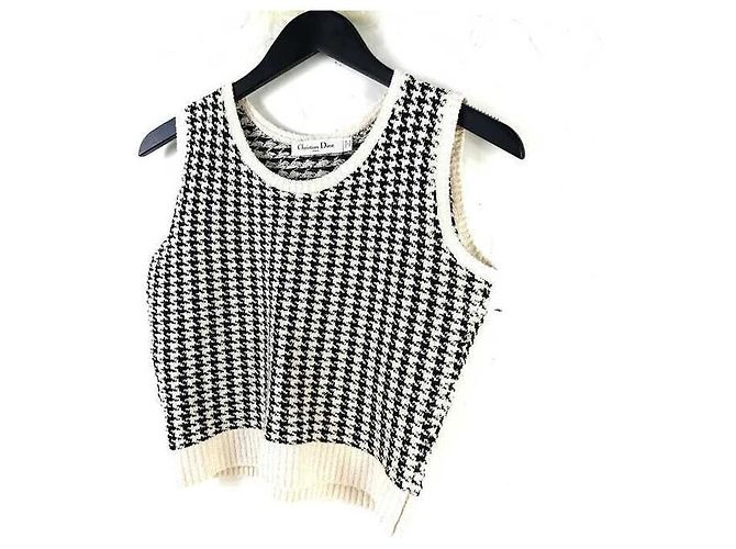 Dior Strickjacke aus technischem Baumwollmaterial im Hahnentrittmuster - Ansicht 6