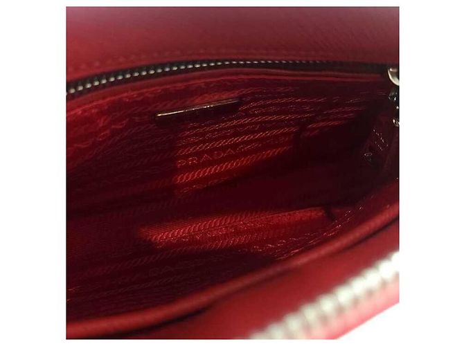 Prada Saffiano zweifarbige Umhängetasche - Ansicht 6