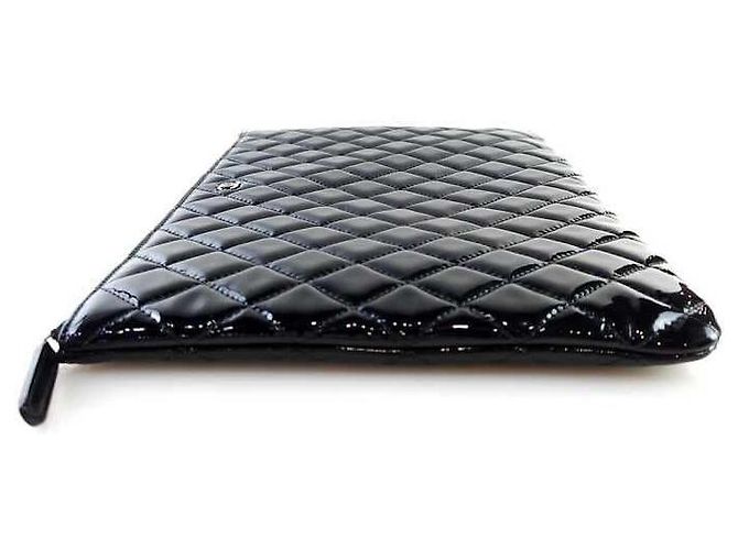 Chanel Borsa a mano in vernice classica Nero - vista 2