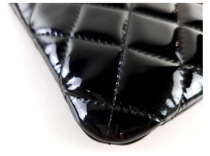 Chanel Borsa a mano in vernice classica Nero - vista 5