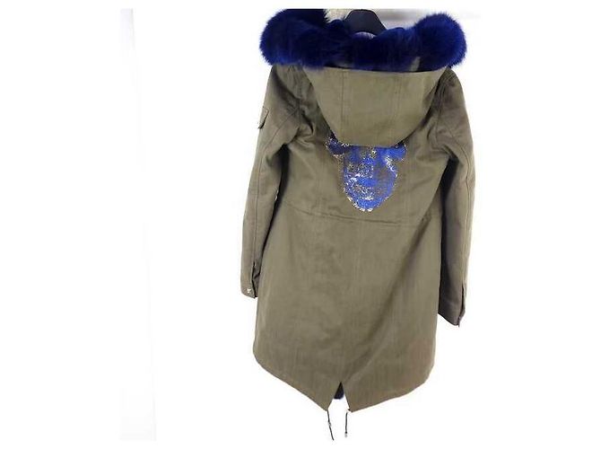 Philipp Plein Faux Fur Trimmed Skull Parka Jacket - view 7