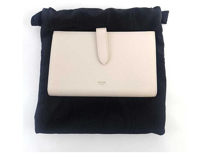 Céline Ne Strap Medium Wallet White - view 7