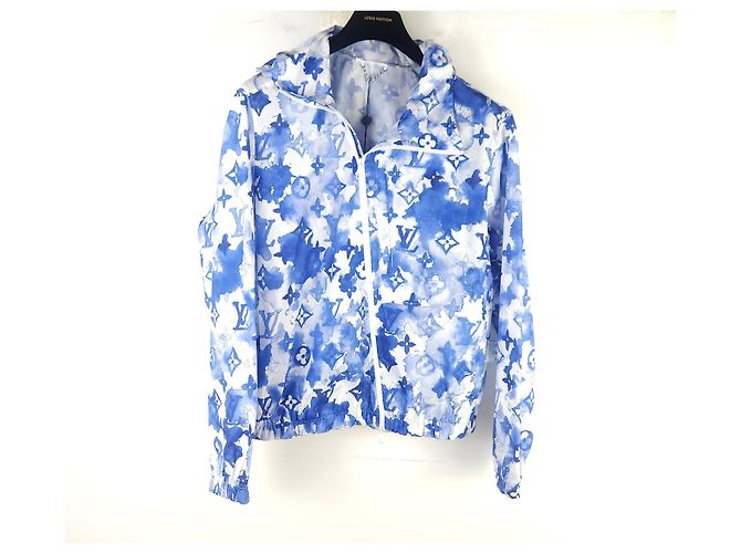 Louis Vuitton Veste coupe-vent monogramme aquarelle Bleu - vue 2