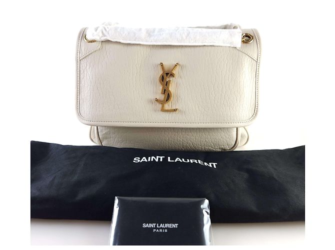 Saint Laurent Niki Schultertasche aus genarbtem Lammleder - Ansicht 7