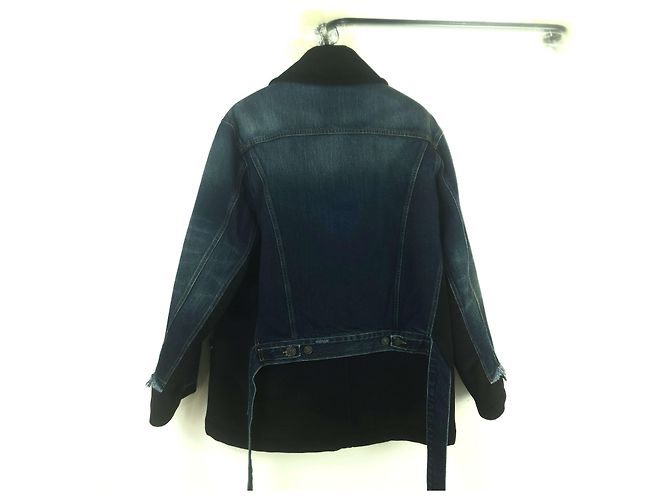 Balenciaga Layered Strap Denim Jacket - view 5