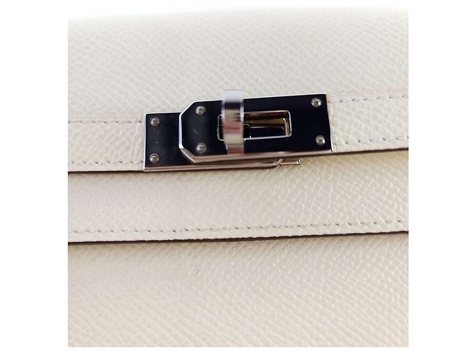 Billetera WOC Hermès Kelly To Go con correa Blanco - vista 2