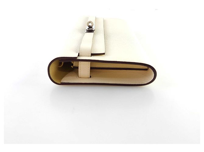 Billetera WOC Hermès Kelly To Go con correa Blanco - vista 3