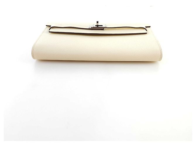 Billetera WOC Hermès Kelly To Go con correa Blanco - vista 5