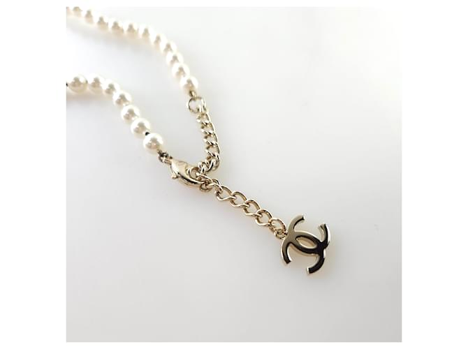 Chanel Collar de perlas CC Negro - vista 5