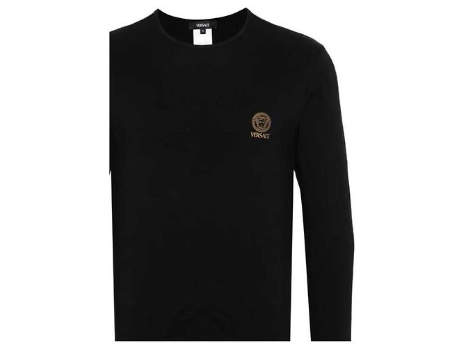 Versace Langarmshirt mit Rundhalsausschnitt und Logo Mehrfarben - Ansicht 5