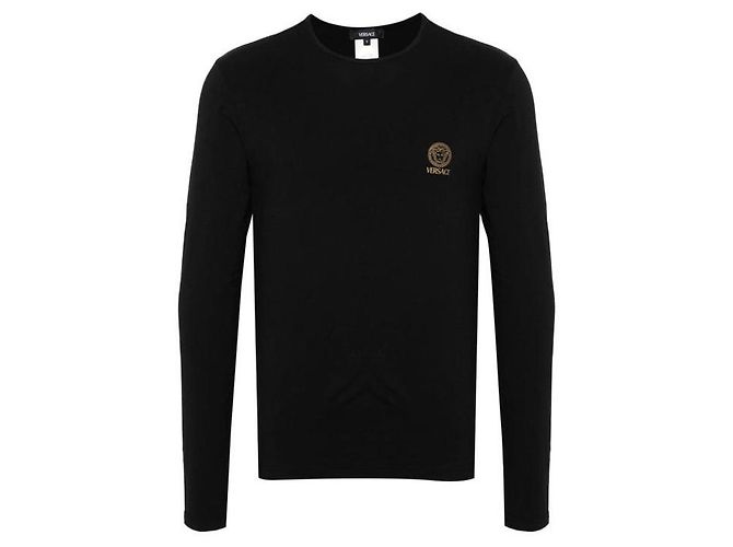 Versace Langarmshirt mit Rundhalsausschnitt und Logo Mehrfarben - Ansicht 6