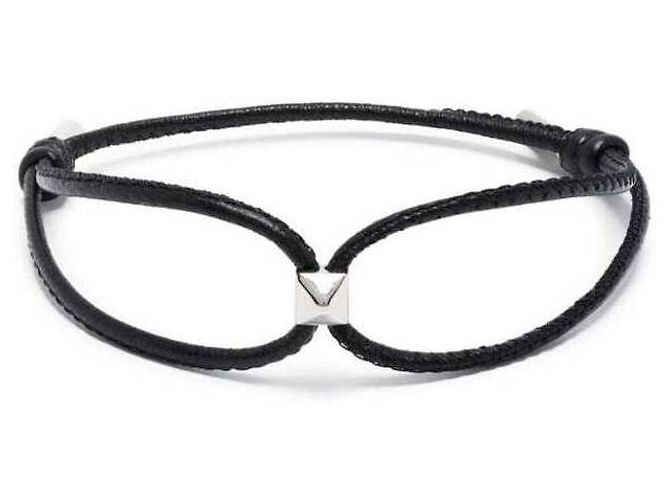 Valentino Leather Bracelet Black - view 4