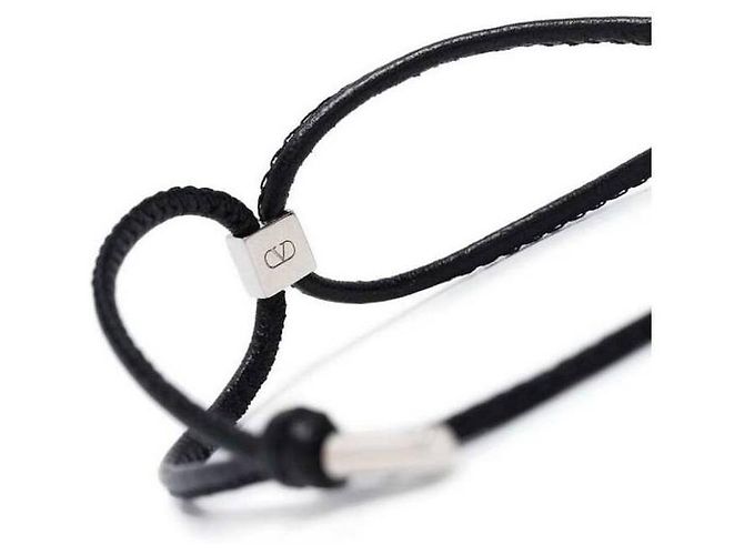 Valentino Leather Bracelet Black - view 5