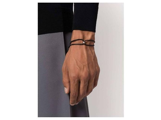 Valentino Leather Bracelet Black - view 6