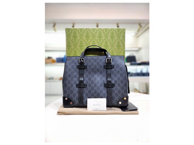 Gucci Tote Bag mit schwarzem Schnallendetail - Ansicht 10