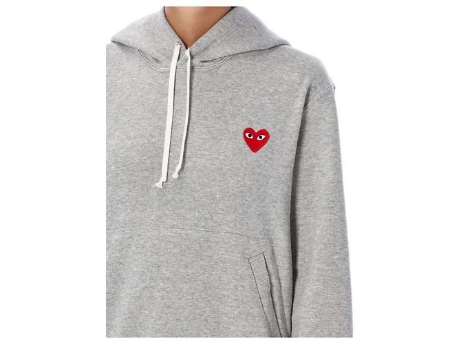 Comme Des Garcons Sudadera con parche de corazón rojo AX - vista 6