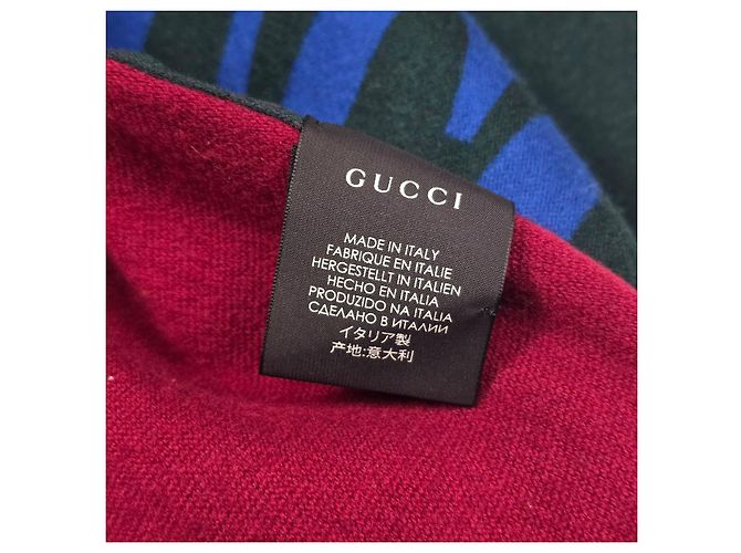 Gucci Logo Schal Grün - Ansicht 6