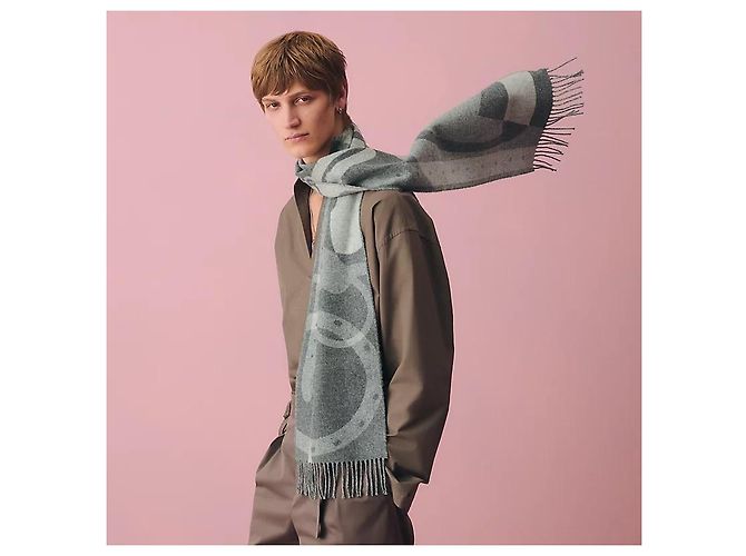 Hermès Bufanda Listo, Listo, ¡Ya! Castaño - vista 3