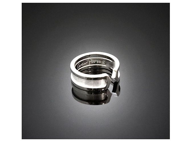 Cartier Anello Doppio in Oro Bianco Taglia - vista 5