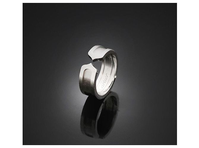 Cartier Anello Doppio in Oro Bianco Taglia - vista 6