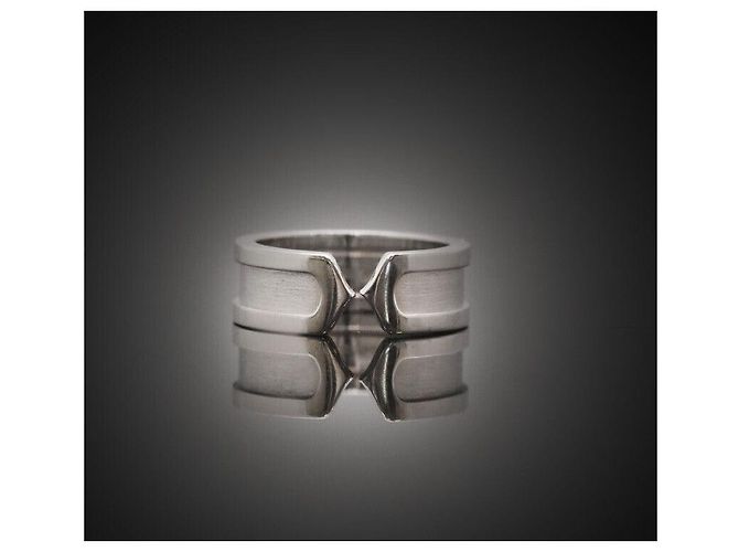 Cartier Doppelring aus Weißgold Größe - Ansicht 4
