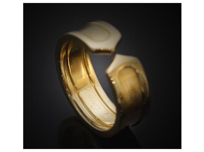 Cartier Double Ring Yellow Gold Size - view 5