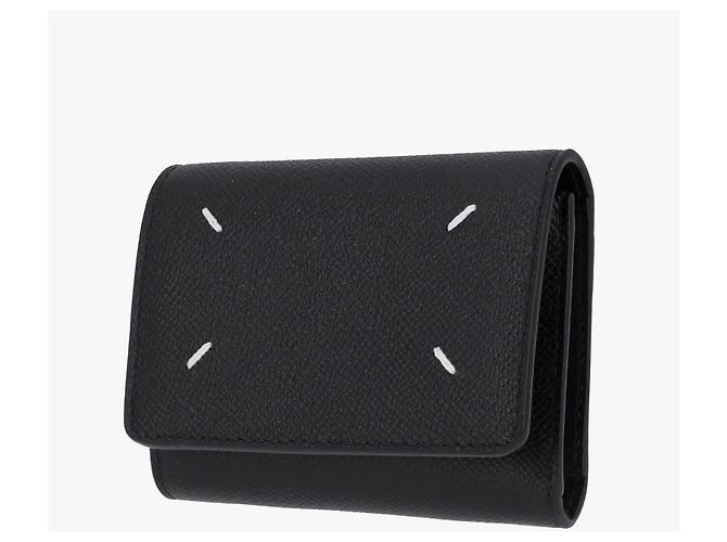 Maison Martin Margiela Stitch Grain Bi-Fold Wallet Black - view 5