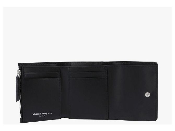 Maison Martin Margiela Stitch Grain Bi-Fold Wallet Black - view 7