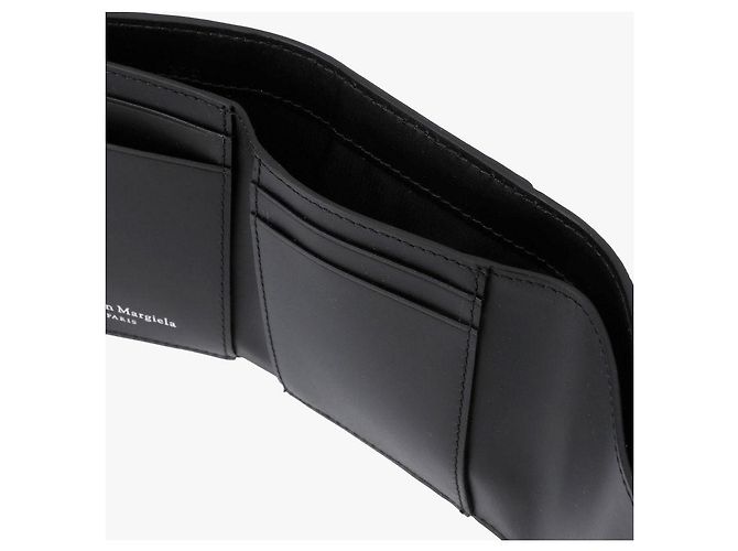 Maison Martin Margiela Stitch Grain Bi-Fold Wallet Black - view 8