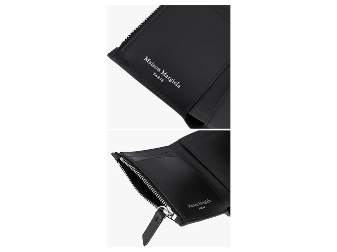 Maison Martin Margiela Stitch Grain Bi-Fold Wallet Black - view 9