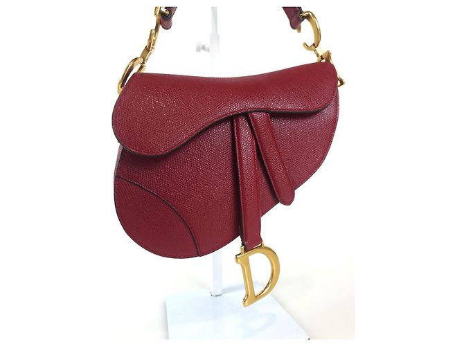 Dior Borsa a Spalla Saddleback Rosso - vista 2