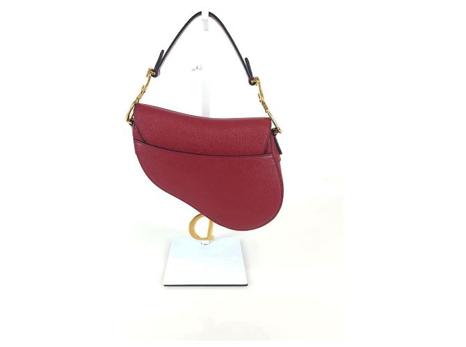 Dior Borsa a Spalla Saddleback Rosso - vista 4