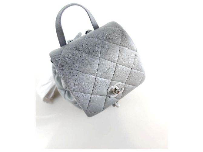 Chanel CC Flap Gradient Kettenrucksack Silber - Ansicht 5