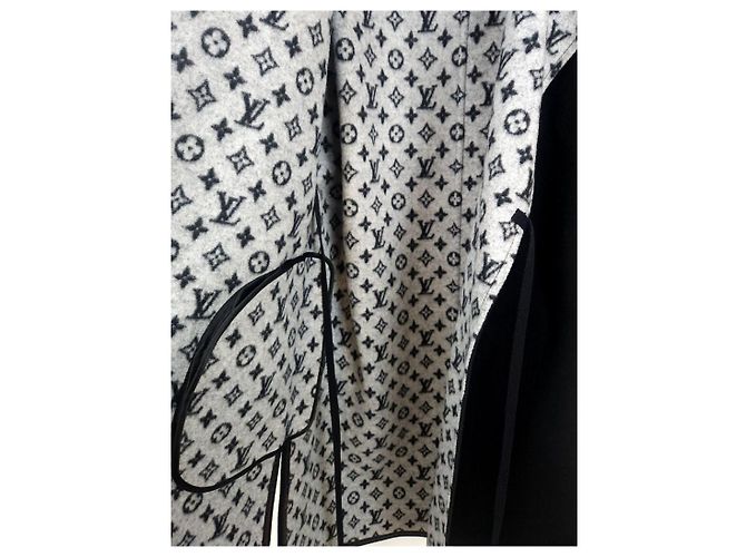 Louis Vuitton Abrigo de cinturón de shearling con monograma Multicolor - vista 5