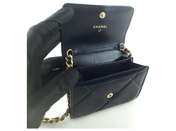 Chanel 19 Chanel Borsa a tracolla WOC con catena Nero - vista 5