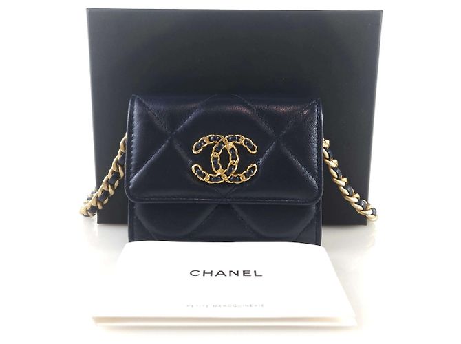Chanel 19 Chanel Borsa a tracolla WOC con catena Nero - vista 6