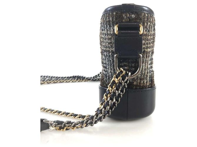 Chanel Bolsa hobo Gabriel em tweed Preto - vista 2